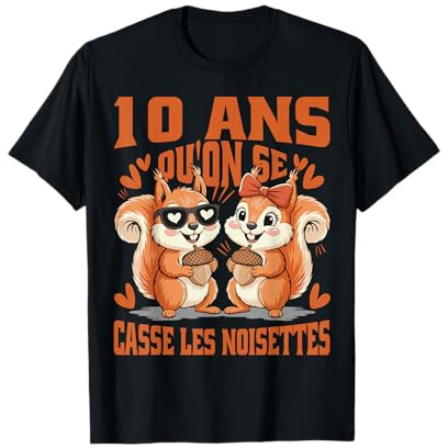 Humour 10 Ans Mariage Anniversaire Couple Drôle Homme Femme T-Shirt