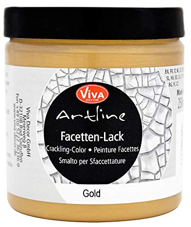 VIVA DECOR - 3PL ARTLINE Crackling CO MET, Metallic Gold, One Size