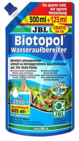 JBL Biotopol 23005 Wasseraufbereiter für Süßwasser Aquarien, Nachfüllpack 625 ml