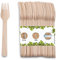 BIOZOYG 100 tenedores descartables madera I cubiertos de madera cubiertos desechables vajilla biodegradable y compostable de madera I cubiertos desechables aptos para cubiertos 16.5 cm