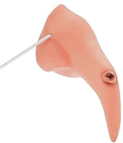 Nez silicone costume sorcière mégère magicienne rose accessoire théâtre Carnaval Halloween adulte femme fille scène