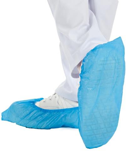 2000 Stück Hygonorm Überschuhe Eco | CPE, maschinell gefertigt, blau, L: 41cm, H: 15cm, Überschuhe, Schuhüberzieher , Schuhschutz