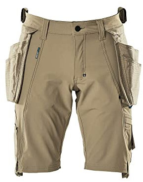 Mascot 17149-311-55 Advanced Cordura Ultimate Stretch Geringes Gewicht Shorts mit Hängetaschen, Hellkhaki, C51 Größe