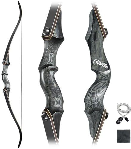 Obert Bogenschießen Takedown Recurve Bogen 147,3 cm Traditioneller Langbogen Jagd Zielübung