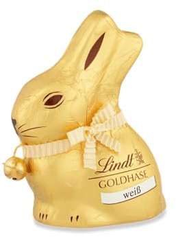 Lindt Schokolade GOLDHASE | 8 x 50 g GOLDHASE | Weiße Schokoladen in Hasenform zu Ostern | Osterschokolade | Schokoladengeschenk | Schokoladenhase | Osterhase