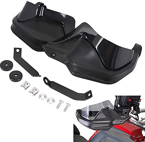 AnXin Handschutz Motorrad Handschutz Handschutz ABS Kunststoff mit schwarzen Windschutzscheiben für NC700X 750X CB650F CTX700 2014-2018