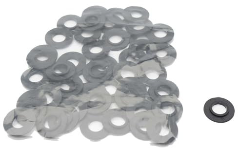 RockShox, Fork Crush WASHERS (FLANGED 8MM) Qty 50 Unisexe Adultes, Noir, Unique