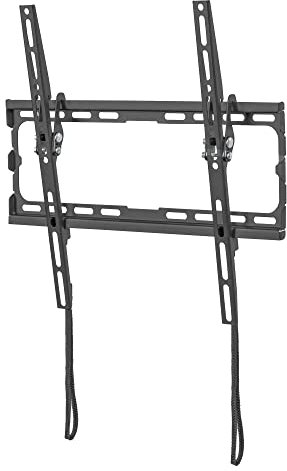 ECD Germany Soporte de Pared para TV Inclinable +/- 8° para Monitores de 32-70 Pulgadas (81-160cm) Pantalla LCD/LED Plano y Curvo VESA 400x400 Universal Anchura Ajustable Nivel de Burbuja Integrado