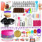 Kuchendekorationszubehör, 700-teiliges Kuchendekorationsset, 3 Springformen, Kuchen-Drehteller, nummerierte Paspelierspitzen, Nivelliergerät, Cupcake-Auskleidung und mehr Backutensilien RFAQK