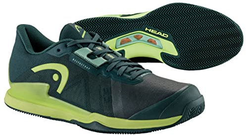 HEAD Men's Sprint Pro 3.5 Clay Men Tennisschuh, waldgrün/hellgrün, 42