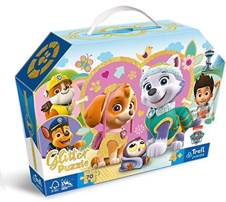 Junior Glitzer Puzzle 70 Teile Paw Patrol