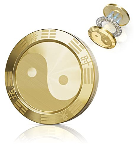 Coolden Fidget Spinner Metall Fidget Slider Toys Lucky Coin Magnetisches Hand Spinner Spielzeug DHS Autismus Angst Sensorisches Anti Stress Spielzeug Geschenke für Erwachsene Kinder