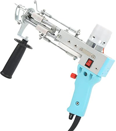 Tufting Gun, Cyan Carpet Making Kit Carpet Tufting Gun für Gobelin-Kissen Zum Besticken (EU-Stecker)