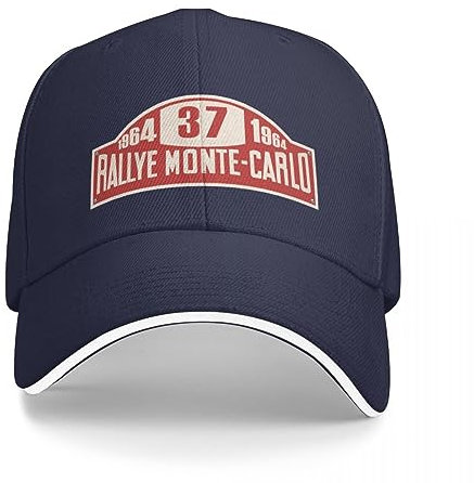 BEABAG Basecap Rallye Monte Carlo 1964 Zeichen Baseballmütze Flauschhut Golfhut Mann Mode Strand Weihnachtsmützen Herrenmützen Damen