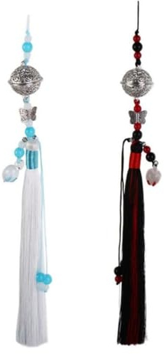 2 Pcs Mo Dao Zu Shi Bell Quasten Anhänger Cosplay Prop Keychain Auto Anhänger Hanfu Zubehör Tasche Anhänger Souvenir DIY Handwerk Zubehör