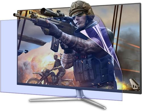 Protector de Pantalla de TV Esmerilado Antirreflejos/Anti luz Azul/Anti arañazos/Filtro a Prueba de Polvo Protege Tus Ojos para Sharp, Sony, Samsung, Hisense, LG, etc. / Clear / 50 Inches 1095x616mm