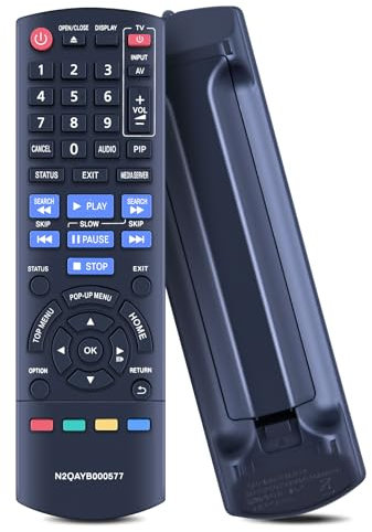 GOUYESHO Mando a Distancia de Repuesto N2QAYB000577 para Panasonic para BLU Ray Disc Player DMP-BD75 DMP-BD75EB DMP-BD75EB-K DMP-BD75EE-K DMP-BD75EE-K DMP-BD75EG-K para Mando a Distancia Panasonic