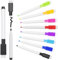 JETOP Coloured Whiteboard Pens 20 Whiteboard Markers Erasable Dry Wipe Pens for Whiteboard Window Pens for Glass Washable Whiteboard Pens With Eraser for Kids and Adults (11.3 X 1 Cm), QKC0794H020UK