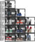 MYHMCT Schuhboxen, 12er Pack Schuhboxen Stapelbar, Schuhorganizer Schuhaufbewahrung, Schuhbox mit Magnettür, Schuhkarton mit Deckel für Schuhe bis Größe 44, Transparenter-schwarz