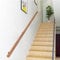 Wooden Stair Handrails 50-600cm, Wall Mount Elderly Railings Safety Hand Support Rail Corridor Rod, Wood Rail for Staircase, Lofts Decking Banister, Grab Bar Kit (Wood, 100cm)