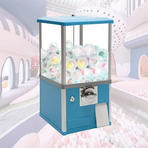 Coin Operated Candy Vending Machine - Holds 800-1000 Coins, 200 4.3cm Gumballs Or 150 4.8cm Gumballs - Small Vending Machine For Kids - Fun Snack Dispenser