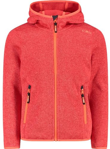 CMP - Kid G Jacket Fix Hood, Corallo-Calypso, 152