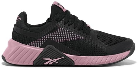 Reebok Baskets Flip Charge pour Femme, Noir/Rose poudré, 42 EU