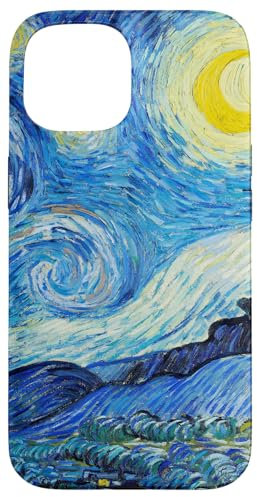 Hülle für iPhone 15 Die Sternennacht von Vincent Van Gogh, 1889, berühmte Malerei