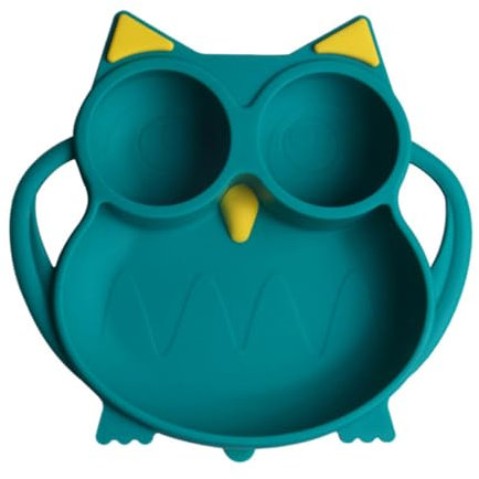 JOINPAYA 1 Assiette En Silicone Pour Bébé Motif Hibou Pour Enfants Pour Garçons Et Filles