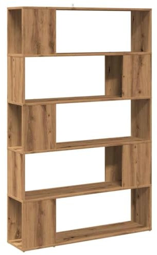vidaXL Libreria/Divisorio in Rovere Artigianale 100x24x155 cm, Mobile Porta Libri, divisorio Camera, divisorio, armadietto per Libri, scaffalatura