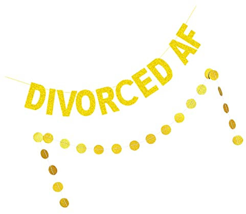 CHILDWEET Dekorationen Für Frauen Hay Just Divorced Dekorationen Papier Glitzerschilder