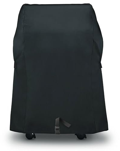 Weber Spirit E-210 Housse de protection pour barbecue Weber Spirit série 200 avec étagères latérales rabattables, tissu Oxford 600D, très résistante et imperméable, housse en polyuréthane pour Weber
