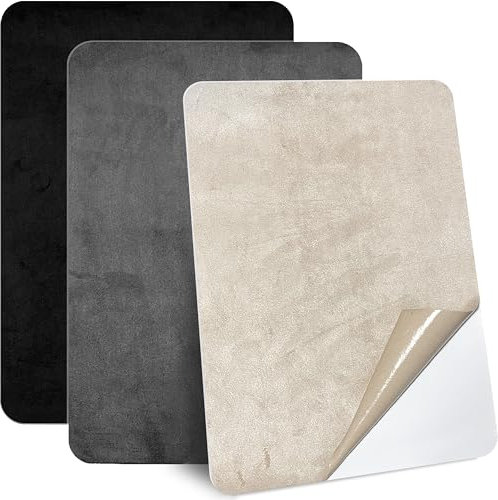 Mikrofaserstoff Selbstklebend,3stück 20 * 30cm Flicken Selbstklebend Stoff,Reparatur Patches Selbstkleben,Samt Reparaturflicken für Autositze,Sofa,DIY (3 Farben)