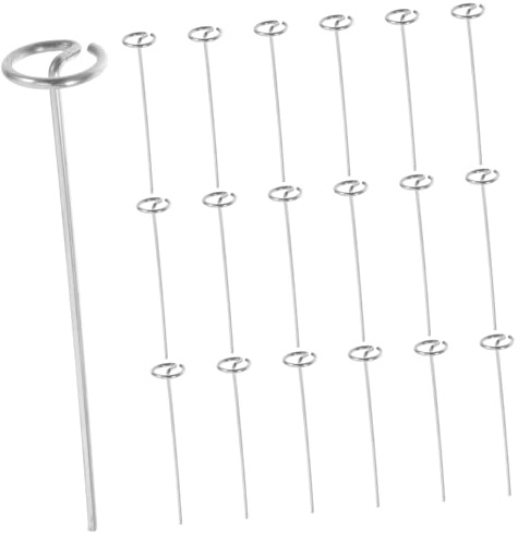 HANABASS 20pièces Lot de Piquets De Jardin Métal Robustes pour Fixation De Tissus Paysagers Et Structures De Jardin