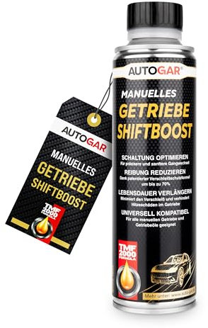 AUTOGAR® Manuelles Getriebe Shiftboost 250ml - Schaltgetriebeöl Additiv mit TMF-2000® - Für geschmeidigeres Schalten & effektiven Schutz - Kompatibel mit allen Schaltgetrieben