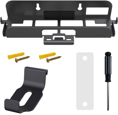 LYEAA wandmontierte Hostständer for Switch 2 Game Console Accessoires Spiele Konsole Wandmontierhalter Bracket Metall Wandmontage Wandständer mit Controller -Hakenständer