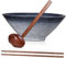 KOCKSHION Bol à Ramen Céramique avec Kit de Baguettes et Cuillère Ensemble de Vaisselle Japonaise Bol de Baguettes Cuillère Fuite