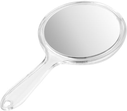 Aohyue Miroir à Main Double Face 1X/3X - Miroir de Courtoisie Rond avec Poignée pour Maquillage Quotidien et Soins de Beauté