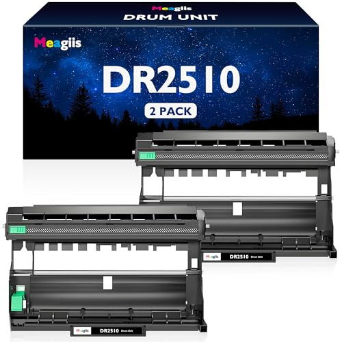 Meagiis DR2510 tamburo Compatibili con Brother DR2510 DR-2510 (2 Pezzi)