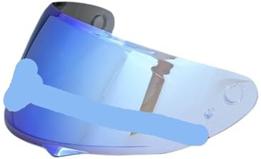Ayztantine Remplacement de la visière photochromique du casque intégral moto Visiere Casque Moto(Photochromic blue)
