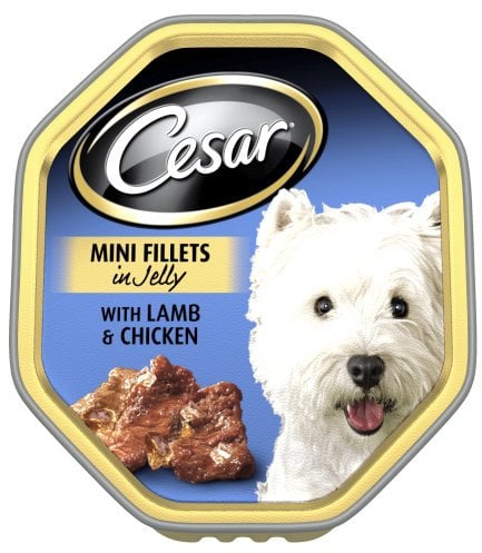 Cesar Classics Mini Fillets Wet Dog Food with Lamb and Chicken in Jelly, 150g