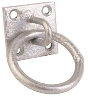 50mm x 50mm No.515 Chain Ring on Plate Galv'd