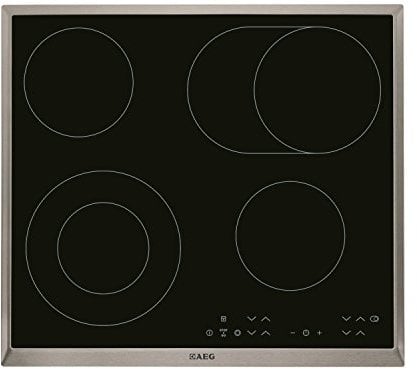 AEG HK634060XB OptiFit Touch Control Ceramic Hob With Stainless Steel Trim