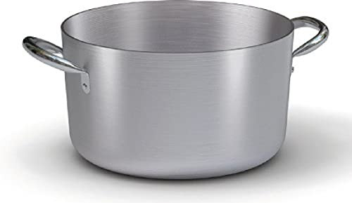 Ballarini Professionale 7018.28 Casseruola Media con 2 Manici, Alluminio, Grigio, 28 cm