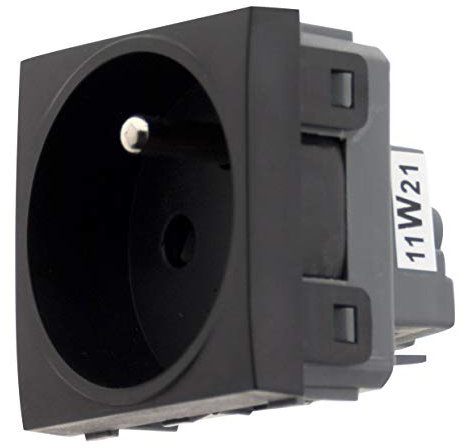 Zenitech - Prise 2P+T connexion auto - Moteur seul - Noir - Simplea