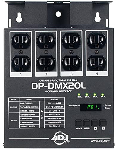 ADJ Products DP-DMX20L DMX DIMMER PACK, 4CHL, 15AMP