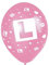 SHATCHI SHATCHI-92 12 pcs 11 L Plate Coloured Balloons Girls Night Out Party Decorations, White/Pink