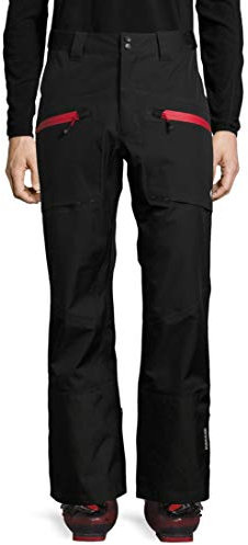 Ultrasport Herren Professional-Inuit 3 In 1 Skihose, Schwarz/Rot, M