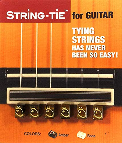 Tenor String-Tie Lot de 6 tendeurs pour cordes de guitares classiques marron