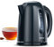 MPM MCZ-85/G1 Elektrischer Wasserkocher, Fassungsvermögen 1,7 Liter BPA frei, Kabellos 360° Drehbasis, Anti-Kalkfilter, Automatische Abschaltung, Schwarz, 2200W